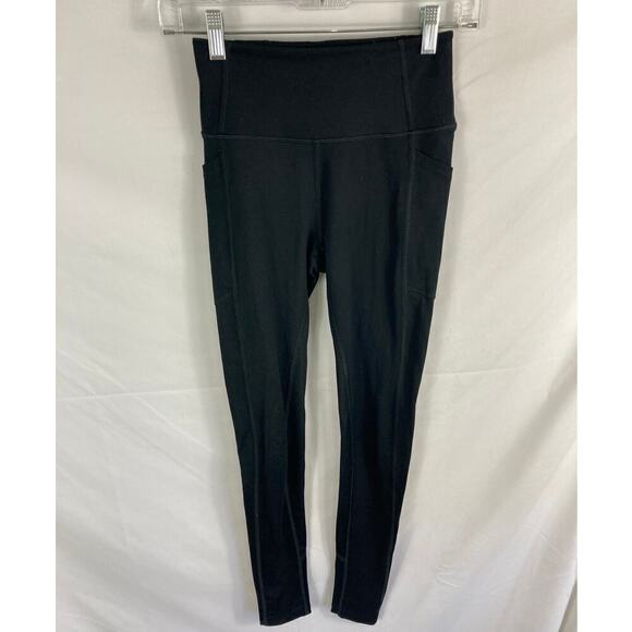 Victorias Secret Basic Black Pocket Leggings Size 2 - Picture 1 of 4